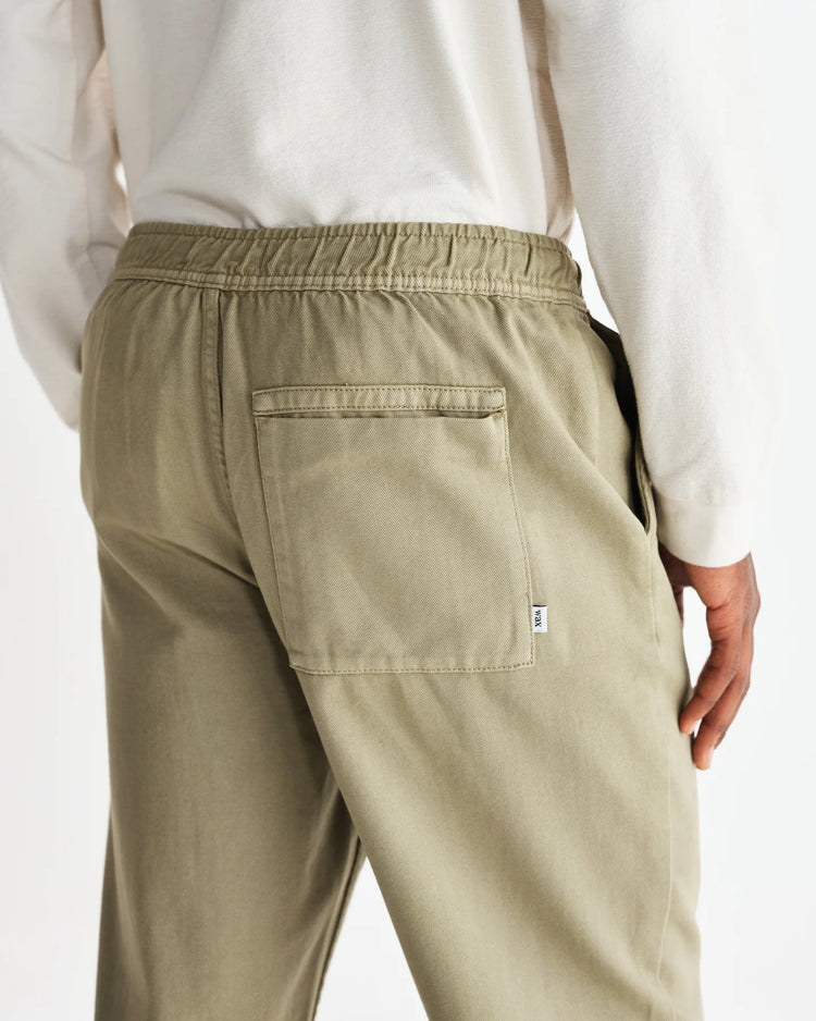 Wax london kurt trouser organic cotton twill light khaki