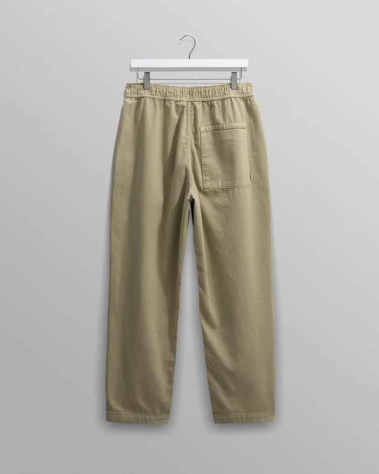 Wax london kurt trouser organic cotton twill light khaki