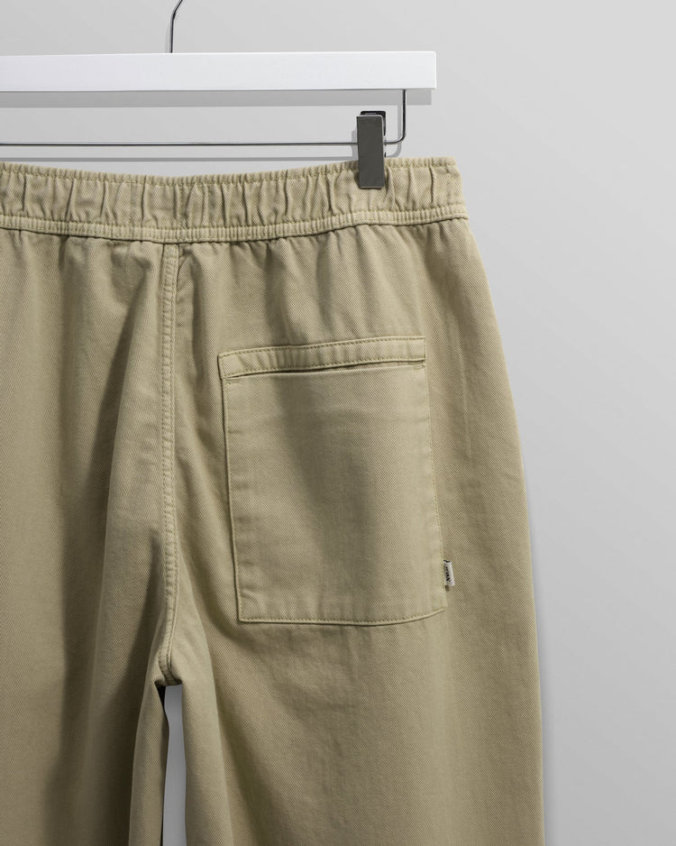 Wax london kurt trouser organic cotton twill light khaki