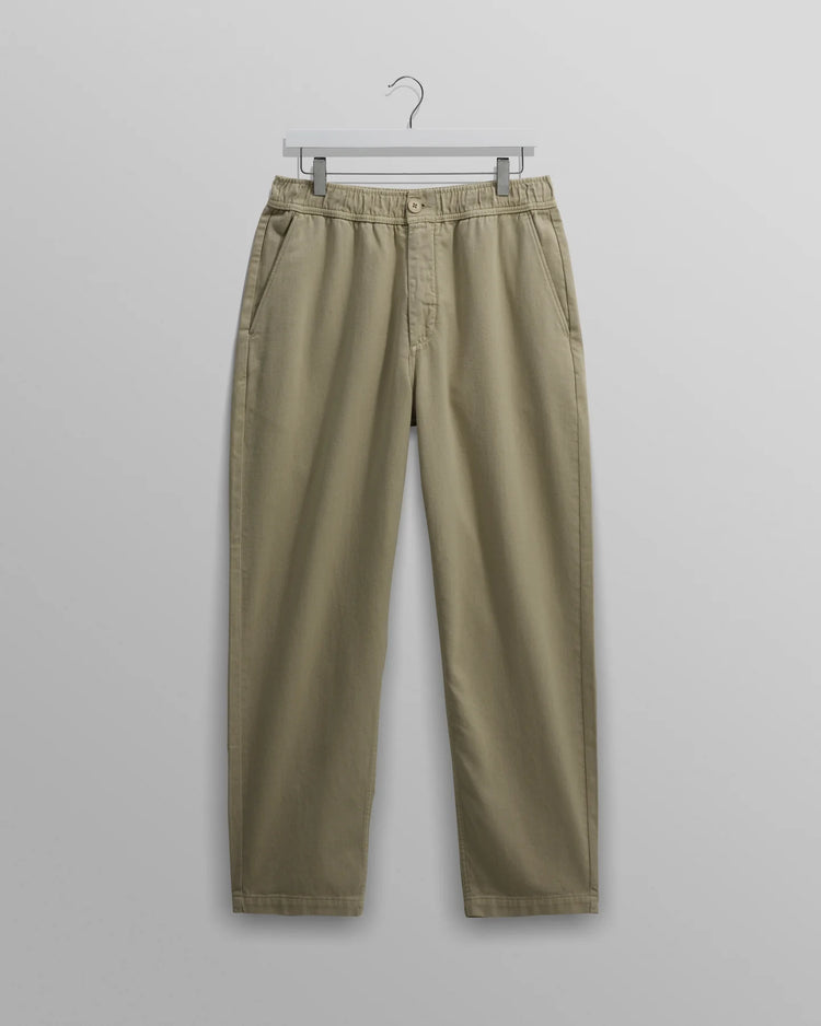 Wax london kurt trouser organic cotton twill light khaki
