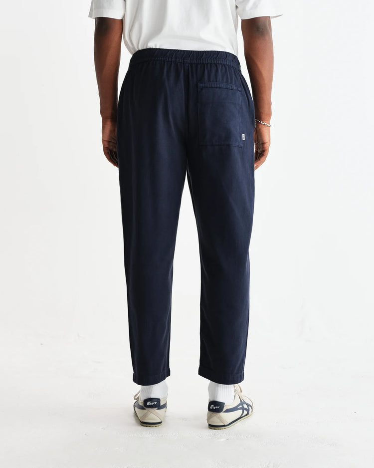 Wax london kurt trouser organic twill navy