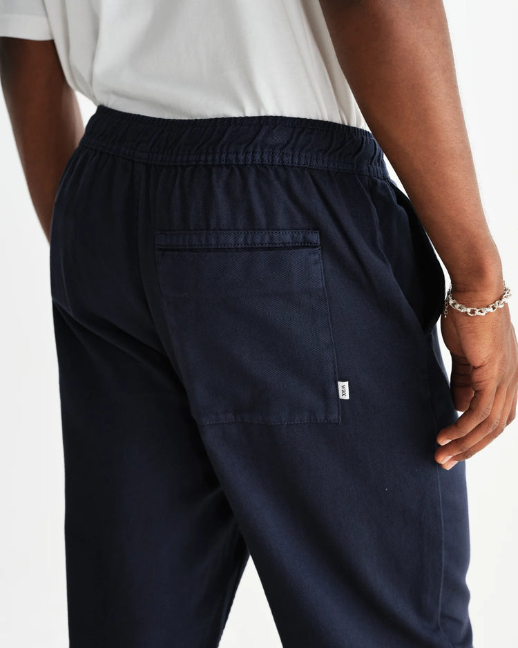 Wax london kurt trouser organic twill navy