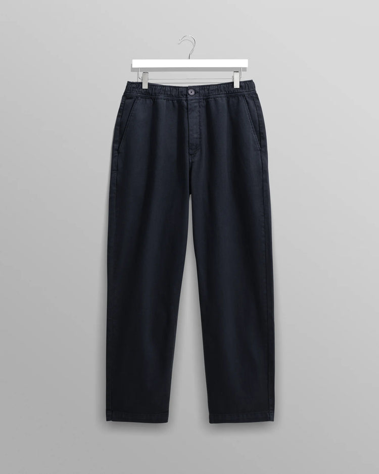 Wax london kurt trouser organic twill navy