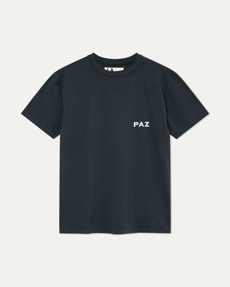 La paz dantas logo t-shirt paz dark navy