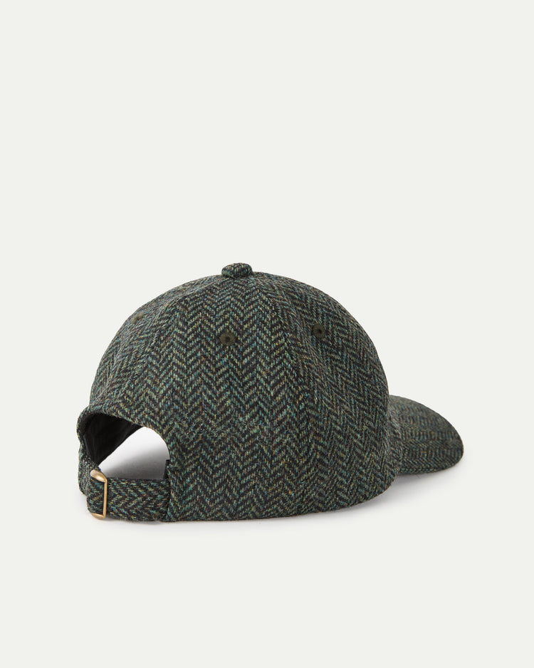 La paz santos cap black green herringbone