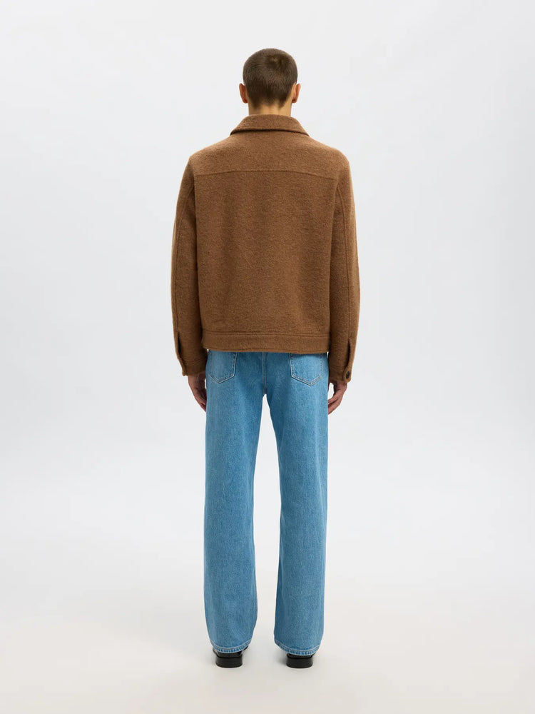 Selectedhomme slhjakob wool blend jacket chipmunk