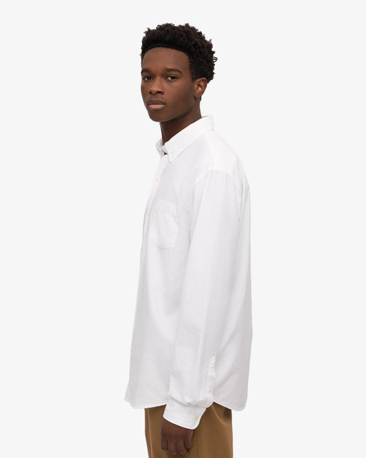 Colorful standard organic button down shirt cs4002 optical white