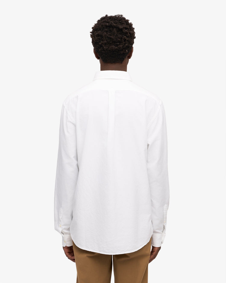 Colorful standard organic button down shirt cs4002 optical white