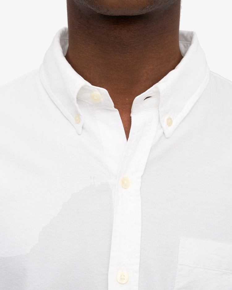 Colorful standard organic button down shirt cs4002 optical white