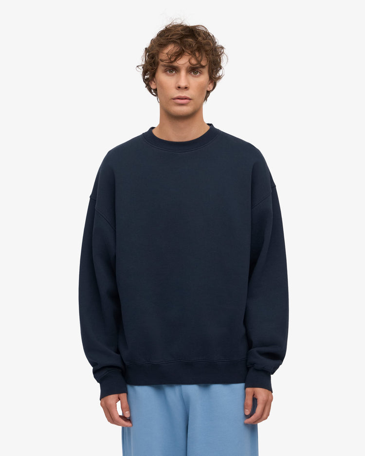 Colorful standard organic oversized crew sweat cs1012 navy blue