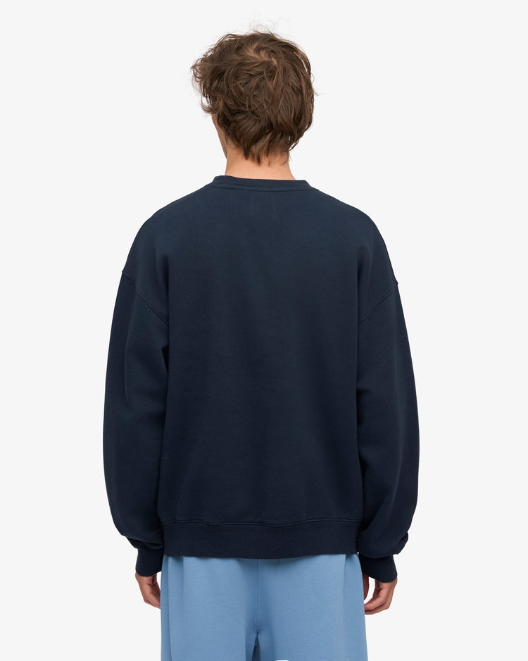 Colorful standard organic oversized crew sweat cs1012 navy blue