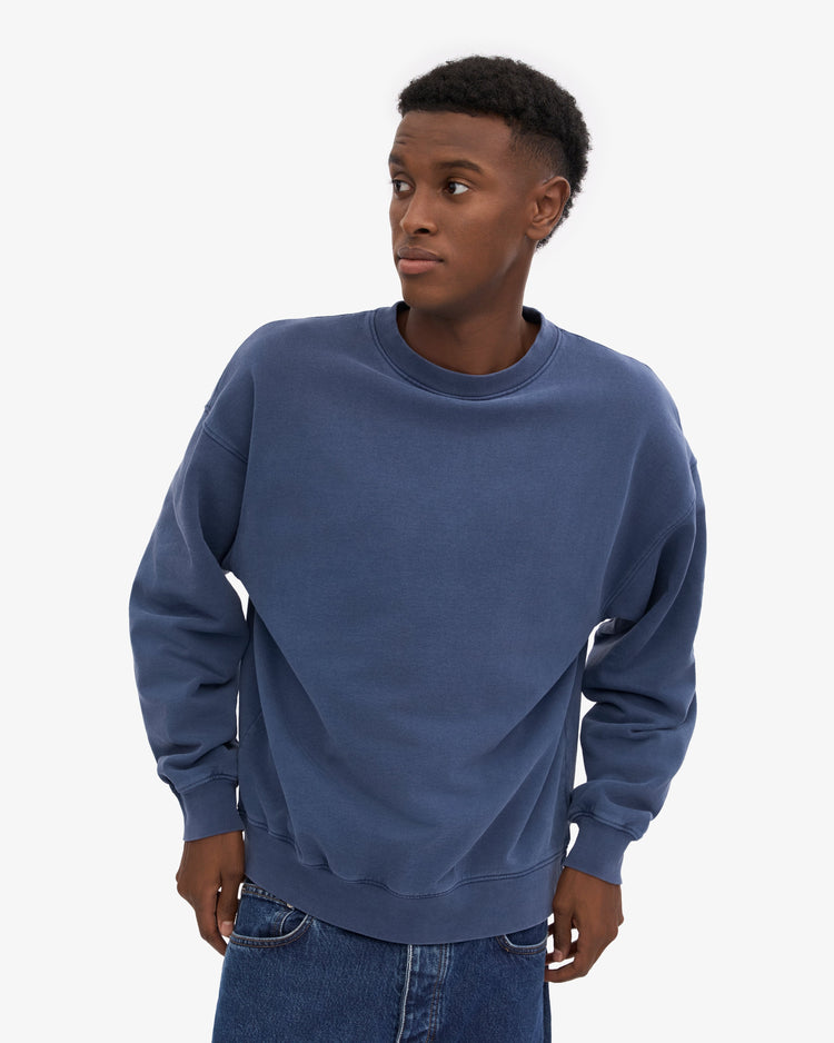 Colorful standard organic oversized crew sweat cs1012 neptune blue