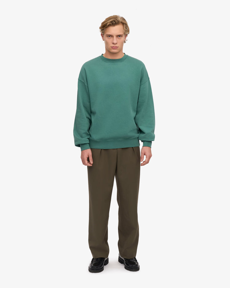 Colorful standard organic oversized crew sweat cs1012 pine green