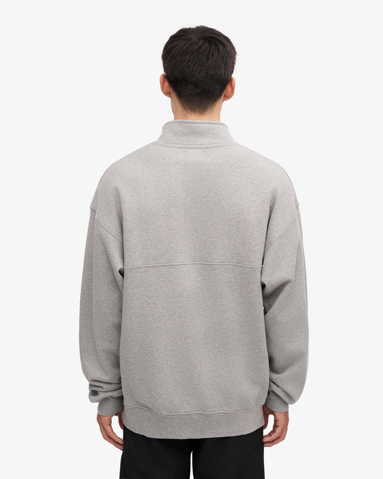 Colorful standard organic quarter zip sweat cs1014 heather grey