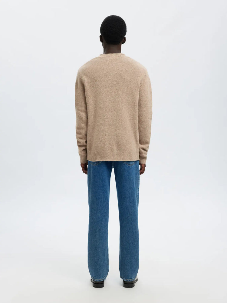 Selectedhomme slhneil knit neps oatmeal