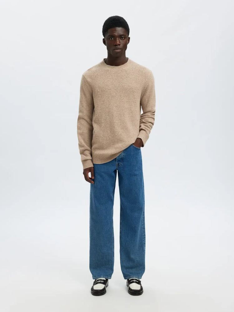 Selectedhomme slhneil knit neps oatmeal