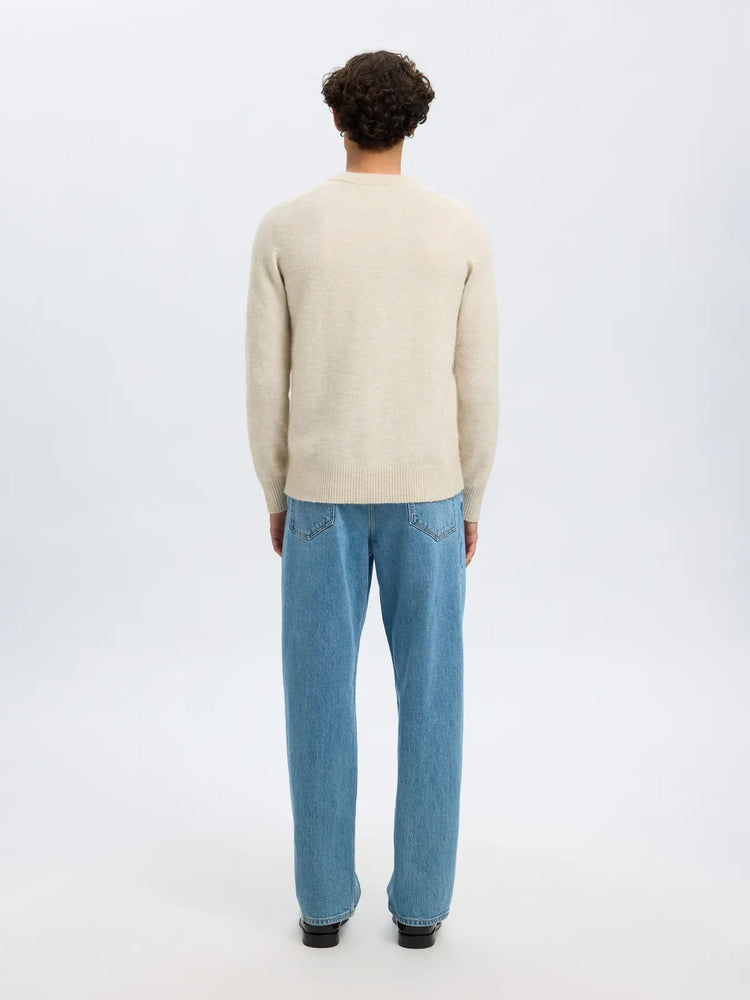 Selectedhomme slhrai knit oatmeal melange