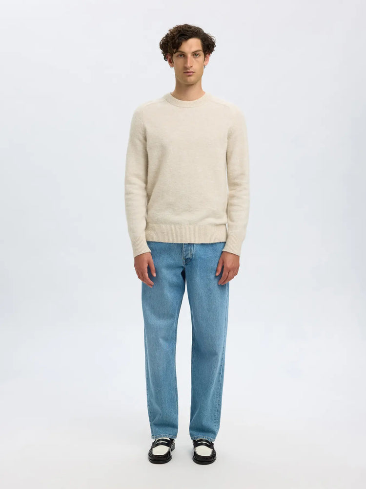 Selectedhomme slhrai knit oatmeal melange
