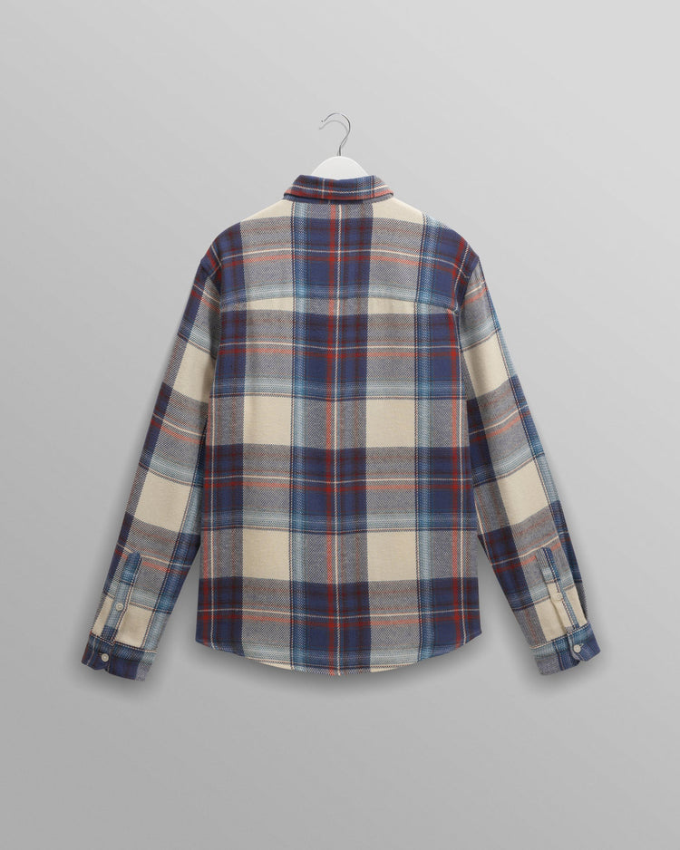 Wax london shelly shirt flannel check blue multi