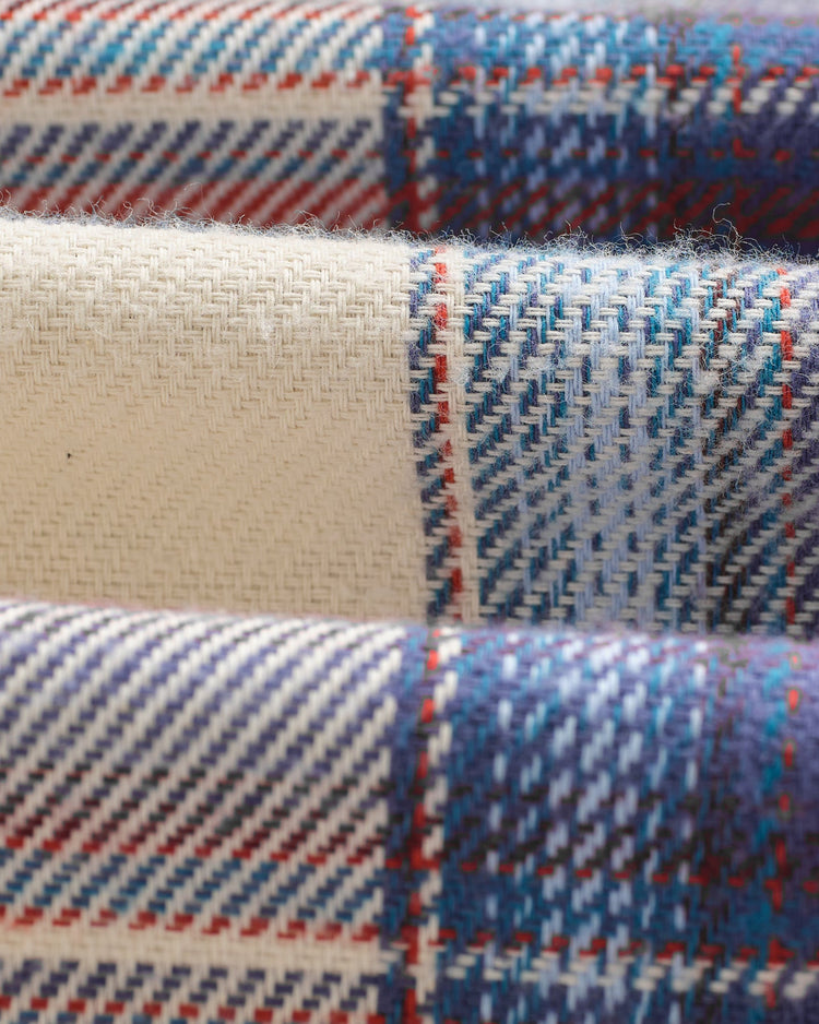 Wax london shelly shirt flannel check blue multi