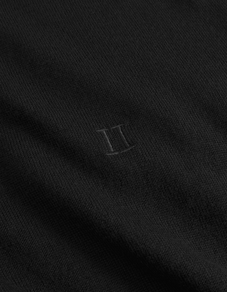 Les deux greyson merino polo knit black