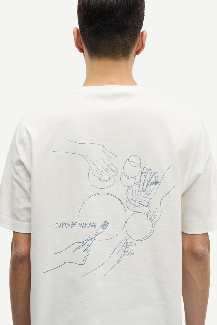 Samsoe samsoe safeast t-shirt 15489 oatmeal feast