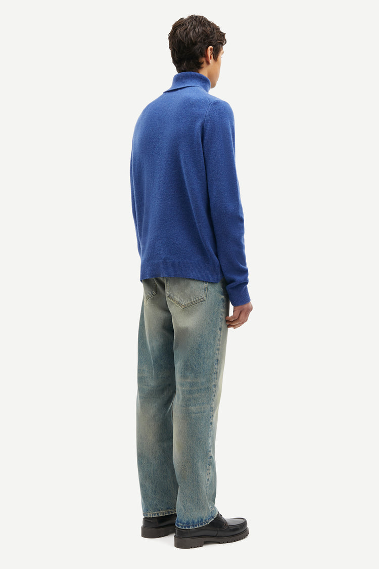 Samsoe samsoe isak knit turtleneck 15010 true navy