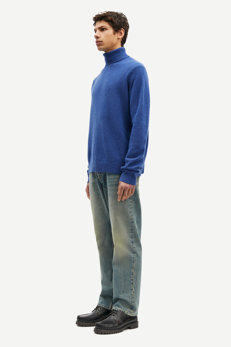 Samsoe samsoe isak knit turtleneck 15010 true navy