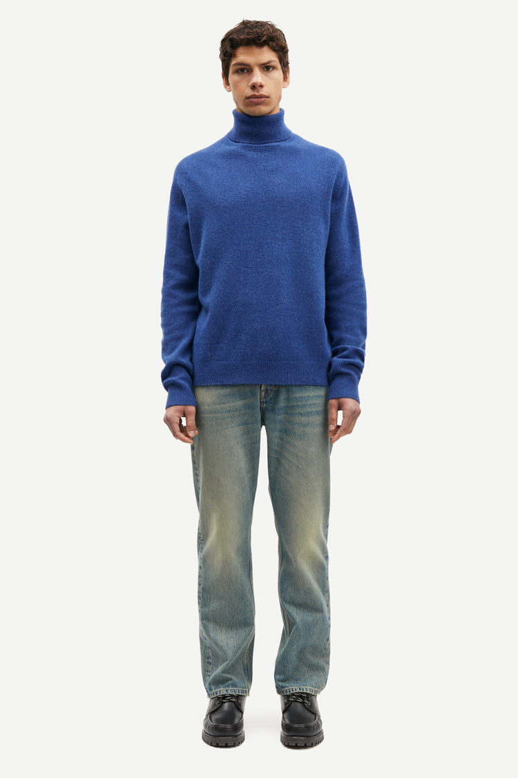 Samsoe samsoe isak knit turtleneck 15010 true navy