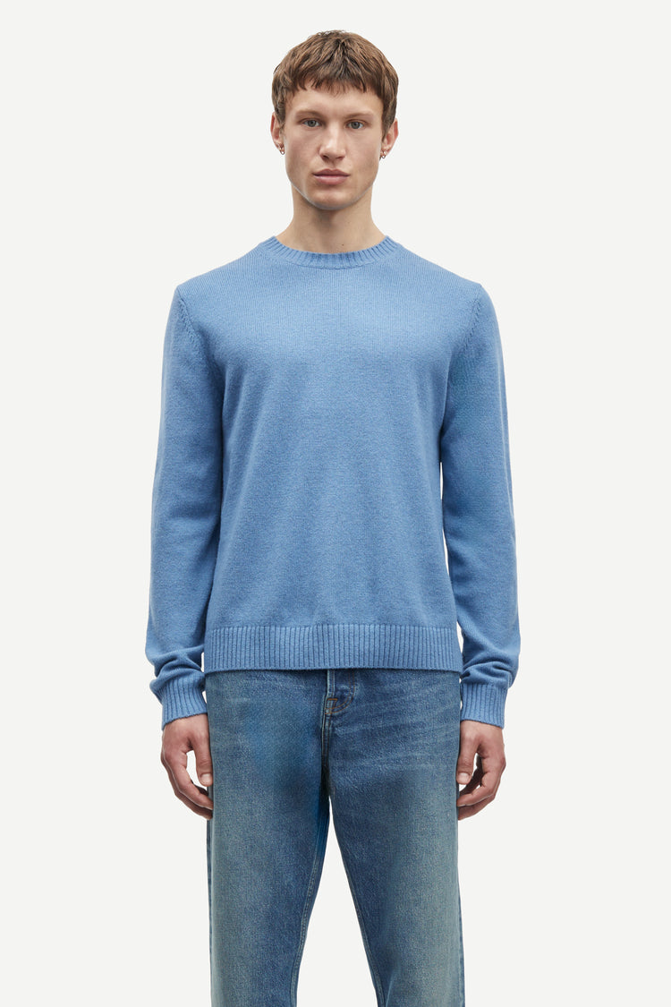 Samsoe samsoe sylli crew neck 132 coronet blue