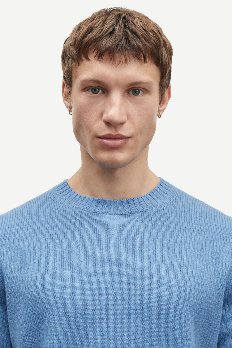 Samsoe samsoe sylli crew neck 132 coronet blue