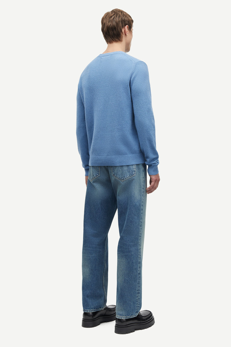 Samsoe samsoe sylli crew neck 132 coronet blue