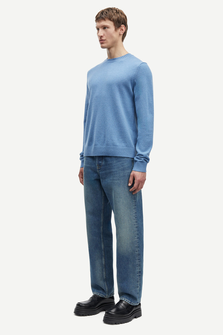 Samsoe samsoe sylli crew neck 132 coronet blue