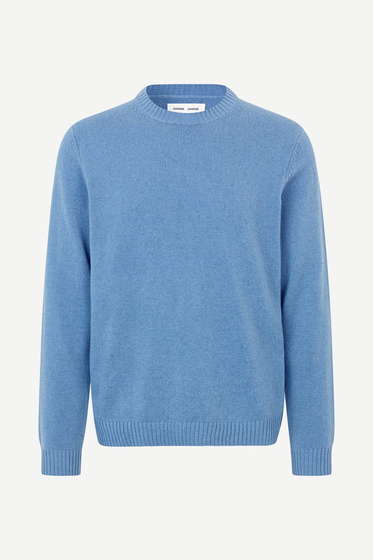 Samsoe samsoe sylli crew neck 132 coronet blue