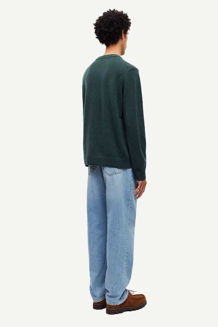 Samsoe samsoe isak knit sweater 15010 green gables