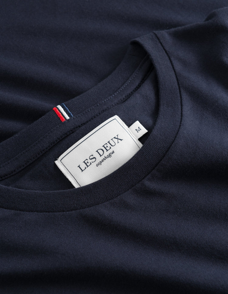 Les deux norregaard t-shirt dark navy