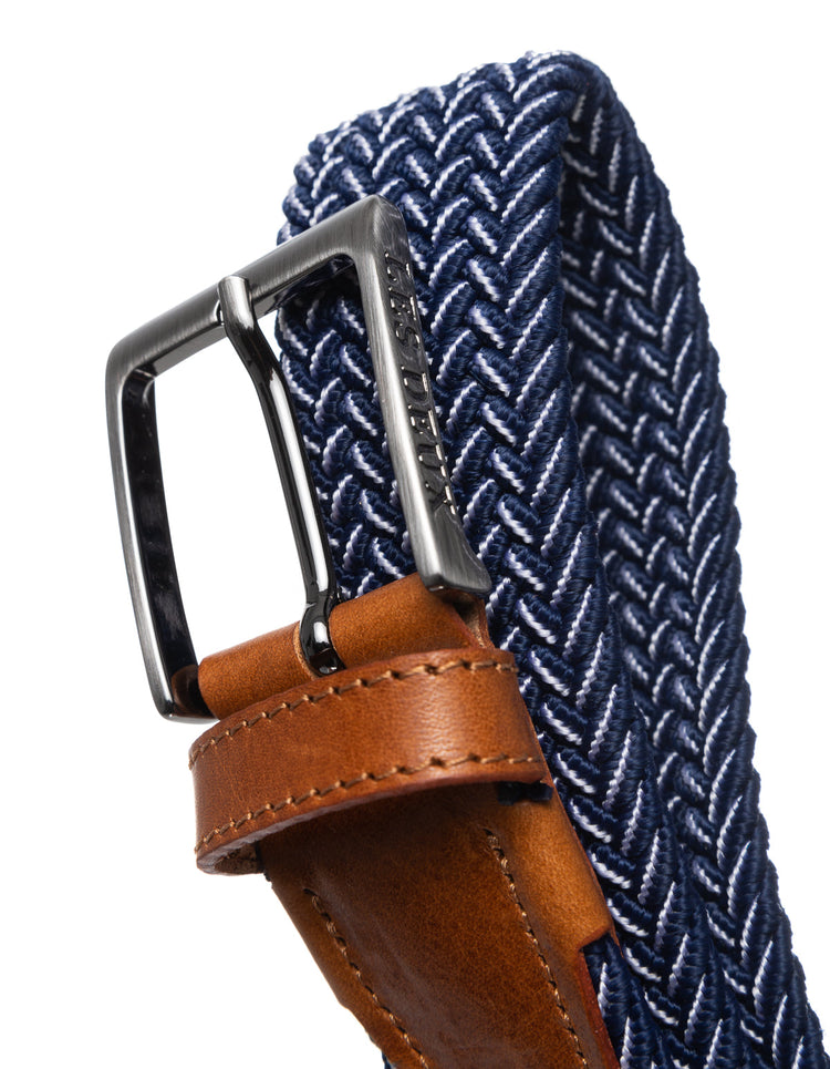 Les deux walker webbing belt dark navy white