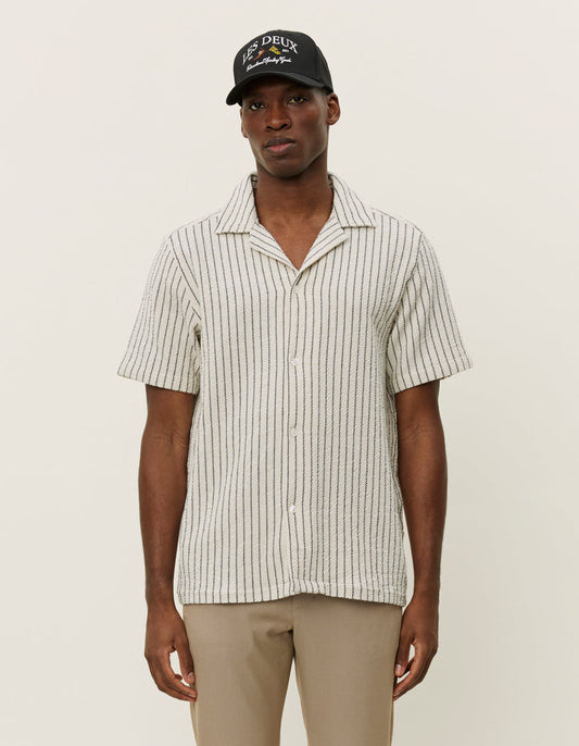 Les deux lesley structured ss shirt ivory