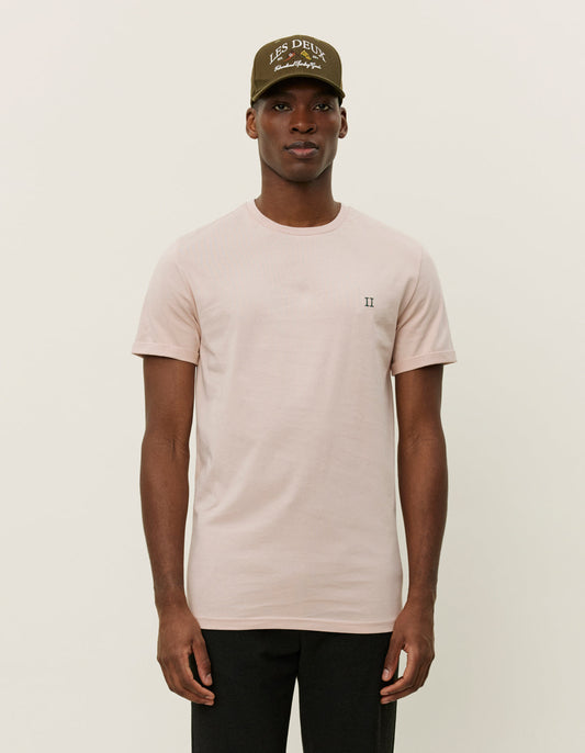 Les deux norregaard contrast t-shirt peach whip