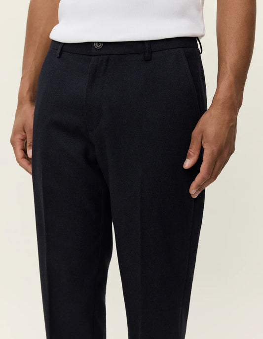 Les deux como reg wool suit pants dark navy