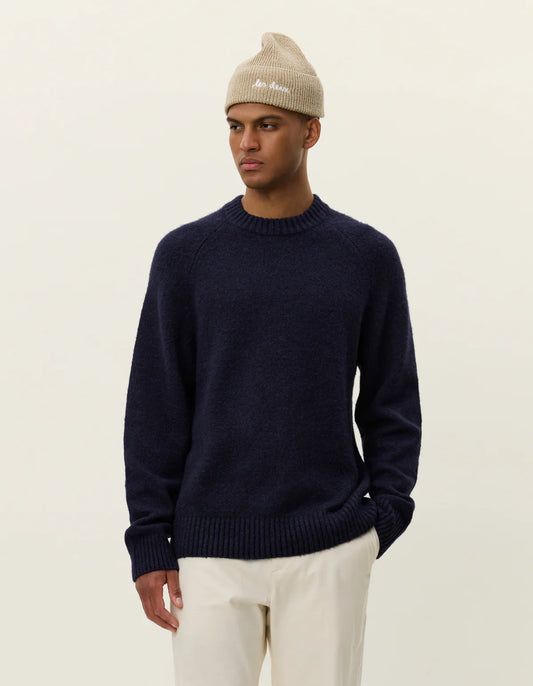 Les deux gilbert crewneck knit dark navy