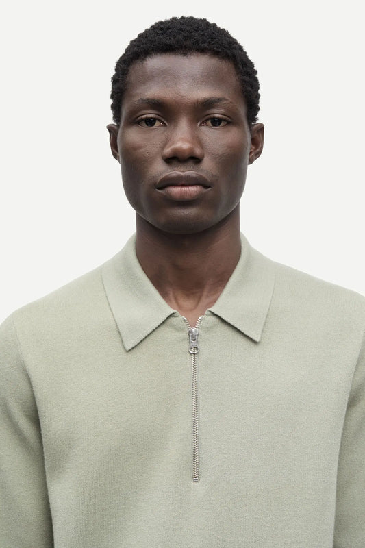 Samsoe samsoe guna half zip 10490 seagrass