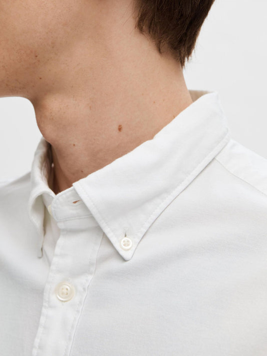 Selectedhomme slhregrick-ox flex shirt white
