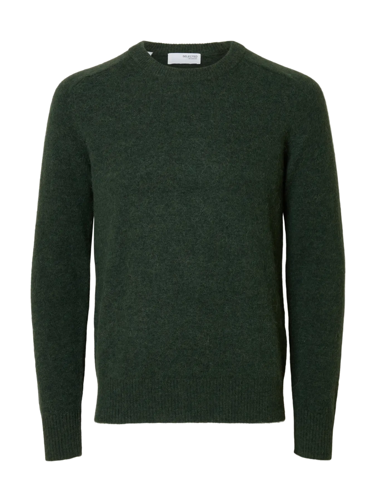 Selectedhomme slhrai knit deep forest