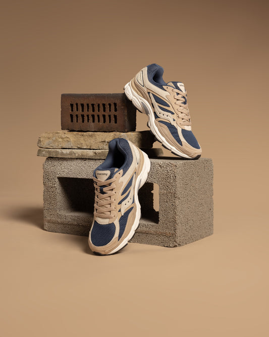 Saucony progrid omni 9 beige blue (web only)