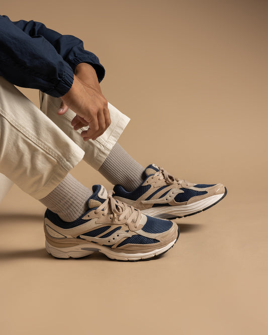 Saucony progrid omni 9 beige blue (web only)