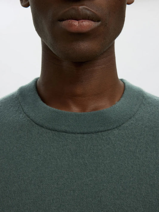 Selectedhomme slhtray merino brushed relaxed deep forest
