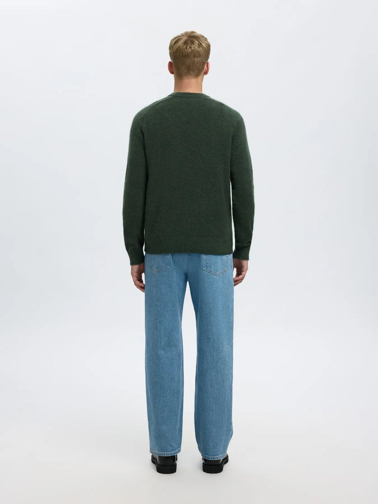 Selectedhomme slhrai knit deep forest