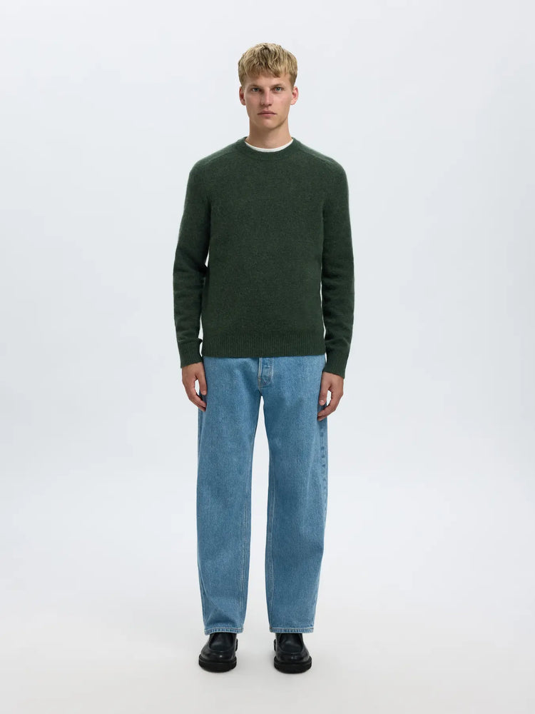 Selectedhomme slhrai knit deep forest