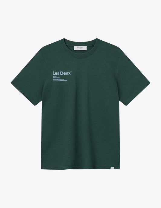 Les deux brody t-shirt pine green sky blue